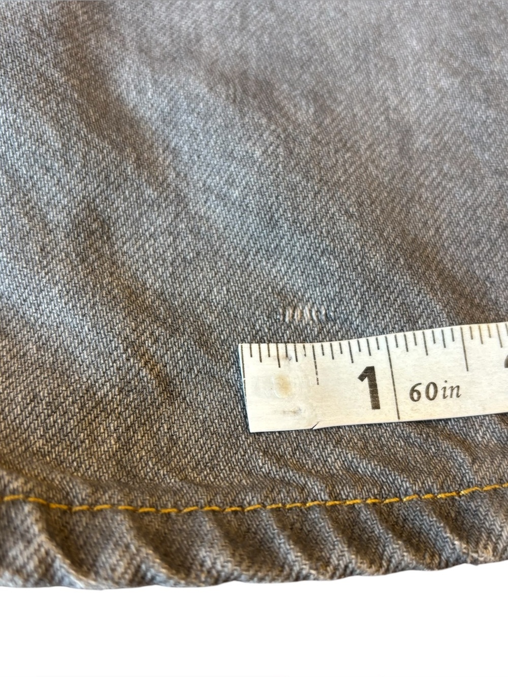We The Free Good Luck Mid-Rise Barrel Jeans 27 Splatter Gray Baggy Wide Grunge - Picture 16 of 16
